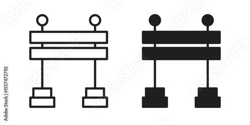 Barrier icon Vector simple flat graphic illustration.