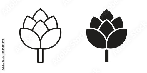 Artichoke icon Vector simple flat graphic illustration.