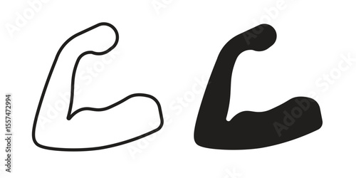 Arm icon Vector simple flat graphic illustration.