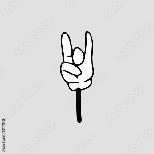 Handrawn hand comic character element stock. Cartoon hands. Comic arms with four and five fingers in white gloves with various gestures, cartoon character body parts. 