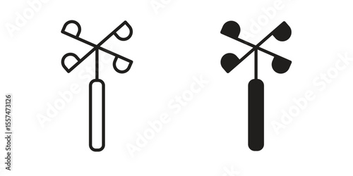 Anemometer icon Vector simple flat graphic illustration.