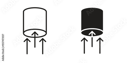 Air suction icon Vector simple flat graphic illustration.