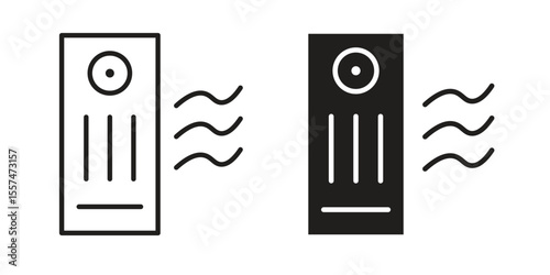 Air purifier icon Vector simple flat graphic illustration.