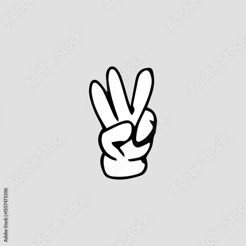 Handrawn hand comic character element stock. Cartoon hands. Comic arms with four and five fingers in white gloves with various gestures, cartoon character body parts. 