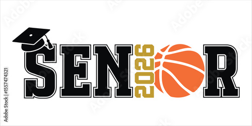 Senior 2026 Basketball Graduation Design