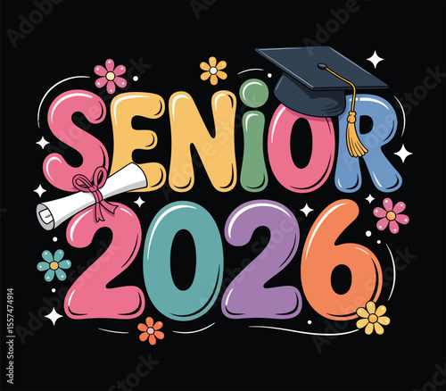 Colorful Senior 2026 Graduation Design