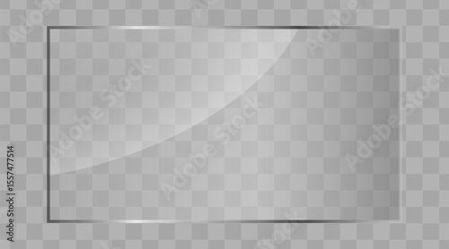 16:9 vector image of a mirror reflection, suitable for application on glass, plastic, or acrylic window surfaces. Offers a glossy, luminous appearance with bright highlights and transparency.