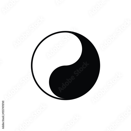 Empty Ying Yang Symbol Harmony Balance