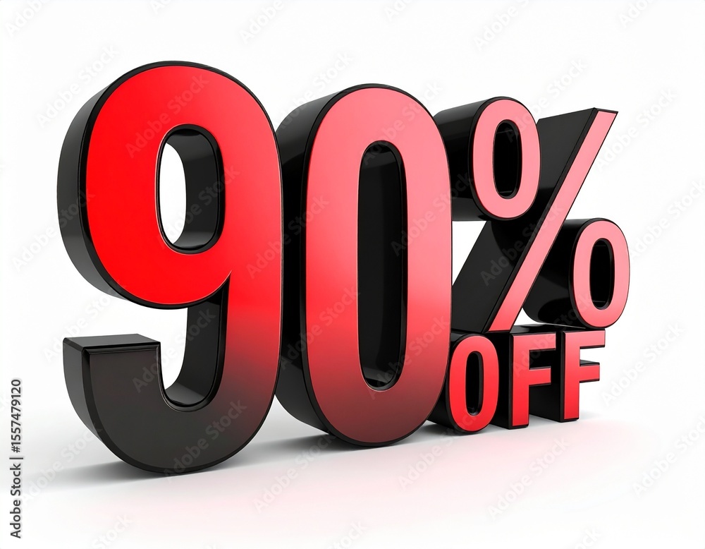 Ninety percent off Ninety percent off