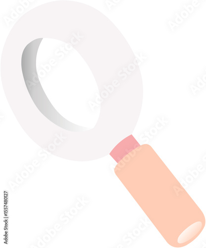 Vector magnifying glass icon: a versatile optical tool for search, discovery, and research
