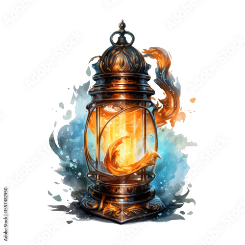 old oil lamp