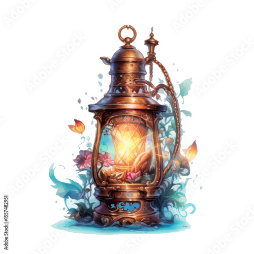 old oil lamp