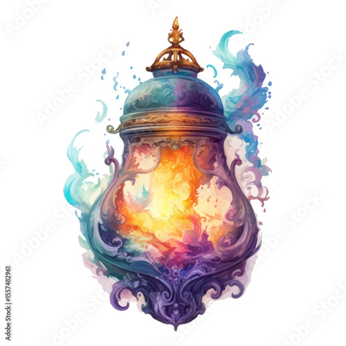 old lantern on the wall