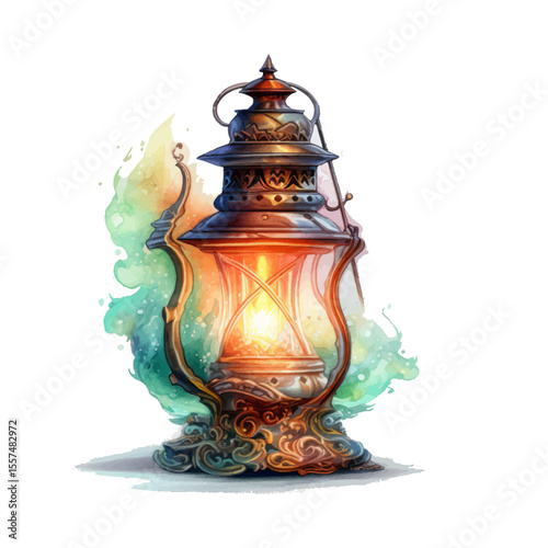 old oil lamp