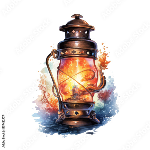old oil lamp