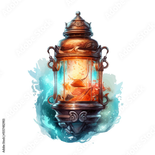old oil lamp