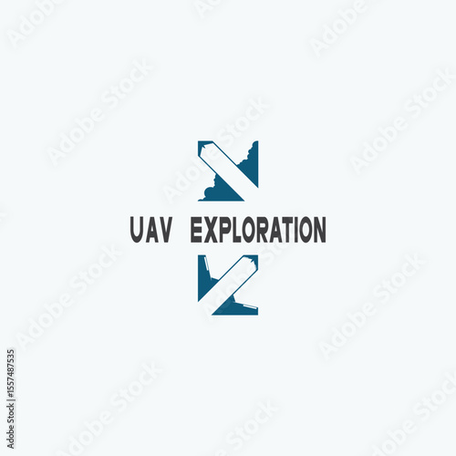   Flying camera, transportation gadget, robot dron Isolated vector icon. Flat illustration.Drone, UAV shop logo, poster.Vector illustration
