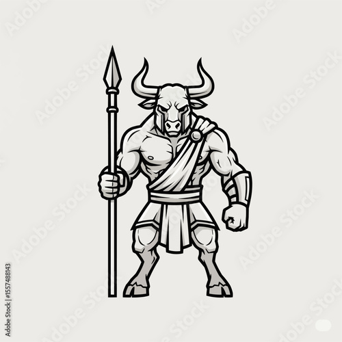 Minotaur logo design