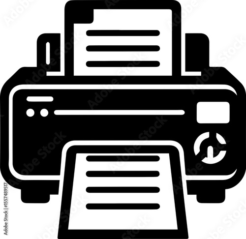 Printer with Document Icon