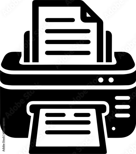 Printer with Document Icon