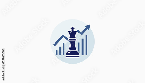 Chess knight representing strategic financial decisions on white background, finance symbolism