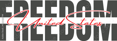 Freedom United States T-Shirt Design