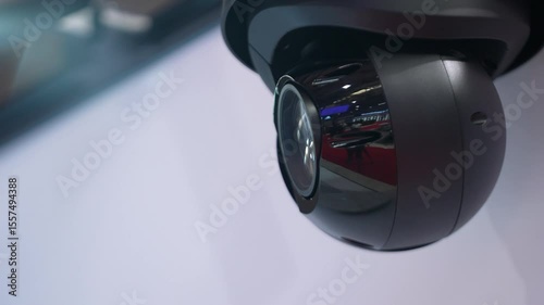 Professional 4K Security Cameras. Concept of surveillance, privacy, crime, technology, spy, equipment, protection and safety