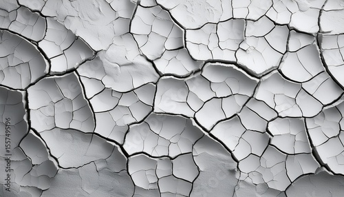white cracked surface resembling parched earth with intricate fissures and textures banner