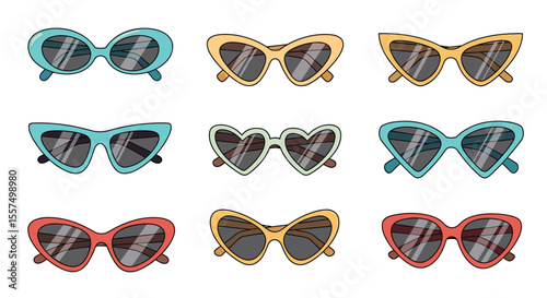 Collection of Stylish Heart Shaped and Oval Eyewear for Fashion Forward Individuals