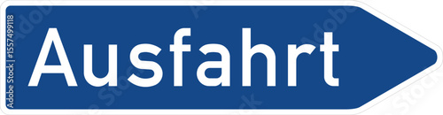 Ausfahrt von der Autobahn - StVo DE, Vektor (SVG)