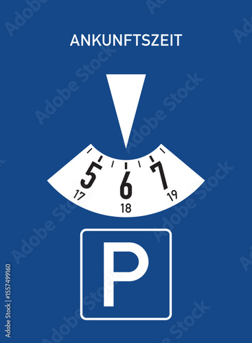 Parkscheibe - StVo DE, Vektor (SVG)