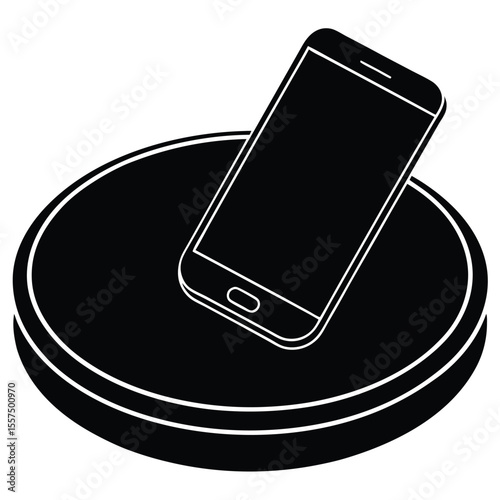 Wireless Charger Pad with Smartphone