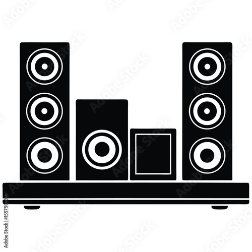 Modern Wireless Audio Speaker Setup