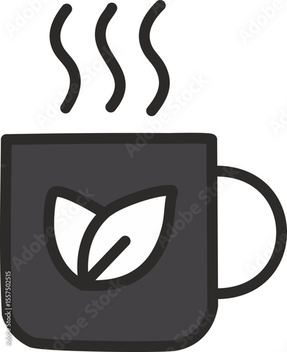 Icône saisonnière de tasse de boisson chaude