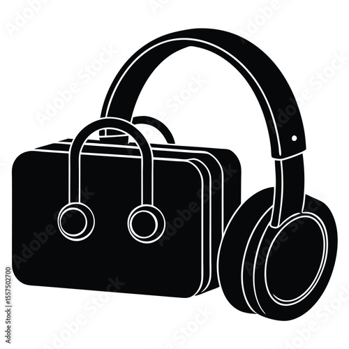 Headphones with Carrying Case