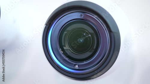 Professional 4K Security Cameras. Concept of surveillance, privacy, crime, technology, spy, equipment, protection and safety