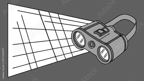50   virtual reality headset projecting security | Cybersecurity Vector Illustration
