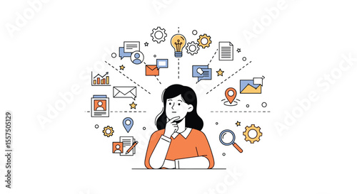 Creative thinking and problem solving in a complex world inspiring innovation and finding solutions through brainstorming and idea generation processes