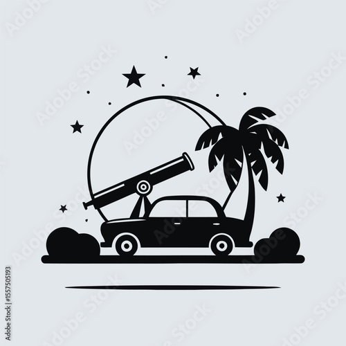 car on the beach