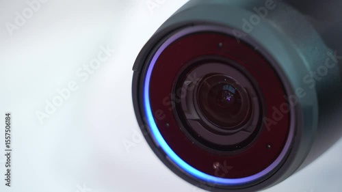 Professional 4K Security Cameras. Concept of surveillance, privacy, crime, technology, spy, equipment, protection and safety