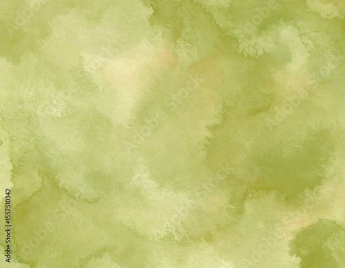 Olive Green Watercolor Texture – Earthy Abstract Background 2