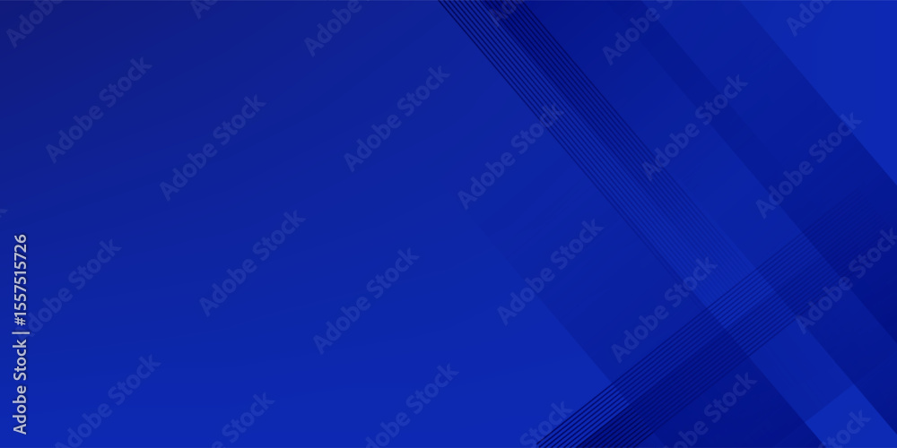 Obraz premium Abstract blue background with glowing geometric lines. Modern blue gradient square shape design. Futuristic technology concept.