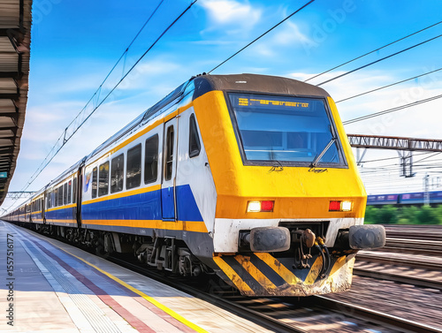 Exquisite luxury train tour experience traversing a beautiful train track surrounded by stunning scenic views