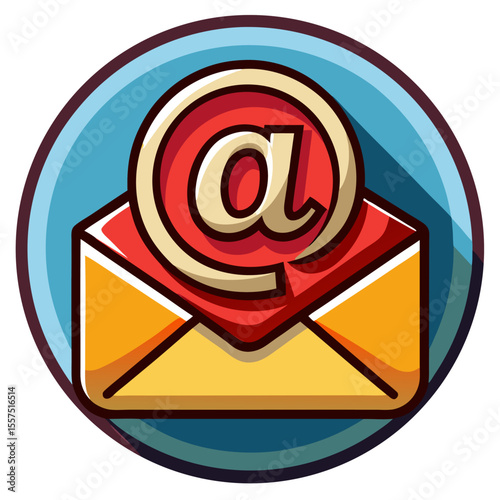 Email vector art icon 
