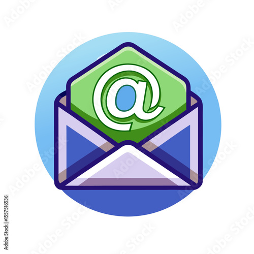 Email vector art icon 
