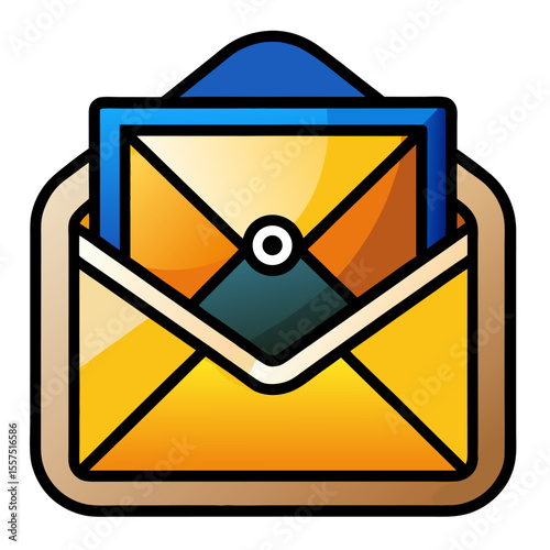 Email vector art icon 
