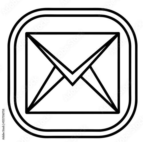 Email vector art icon 
