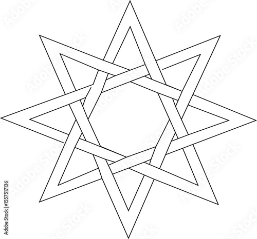 eight point star octagrame 