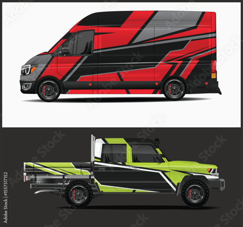 Custom Car Wraps for Van and Pickup Truck