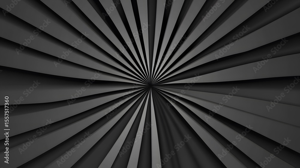 Obraz premium Abstract Black and Grey Radiating Lines Background Design